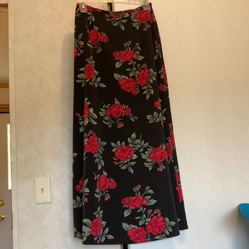 Modest floral skirt